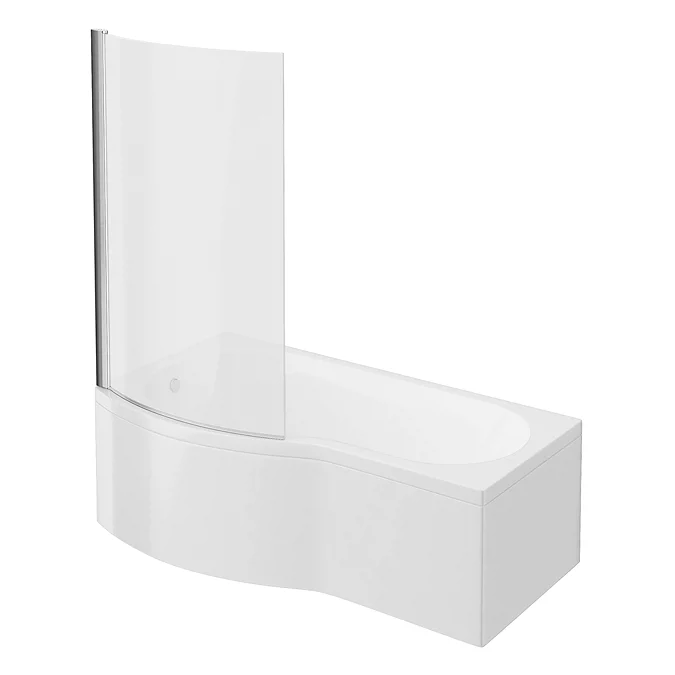 cruzebshapedshowerbath1700mmwithscreenpanell cruzebshapedshowerbath1700mmwithscreenpanell