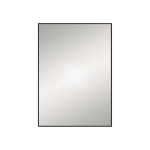 Arezzo Thin Frame 500 x 700mm Rectangular Mirror - Matt Black