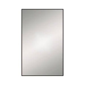 Arezzo Thin Frame 500 x 800mm Rectangular Mirror - Matt Black