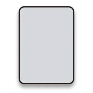 Arezzo Matt Black 700 x 500 Rectangular Mirror