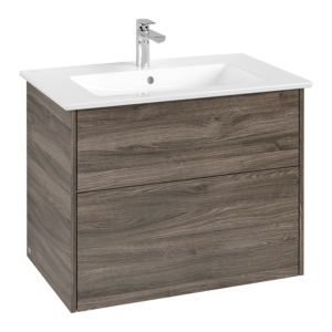 Villeroy and Boch Avento Stone Oak 1000mm Wall Hung 2-Drawer Vanity Unit