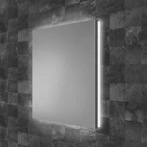 HIB Atrium 50 Semi-Recessed LED Aluminium Mirror Cabinet