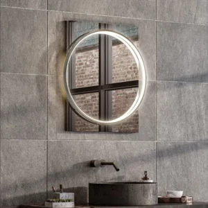 HIB Solas 50 LED Illuminated Mirror (Chrome Frame)