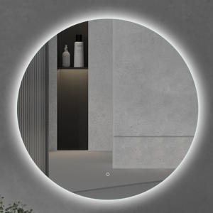 Atmosphere 1000mm Large Circular LED Mirror with Demister, Touch Control & Colour Changing Light