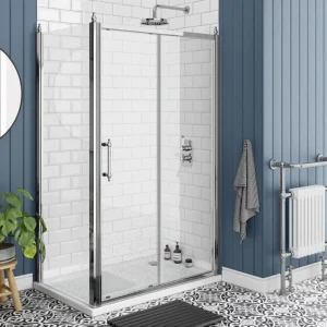 Chatsworth Traditional 1200 x 700mm Sliding Door Shower Enclosure + Tray