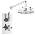 hudsonreedtraditionaltwinconcealedthermostaticshowervalve8inchfixedheadl