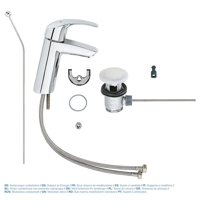 Grohe Eurosmart Mono Basin Mixer with Pop-up Waste - Bath Head