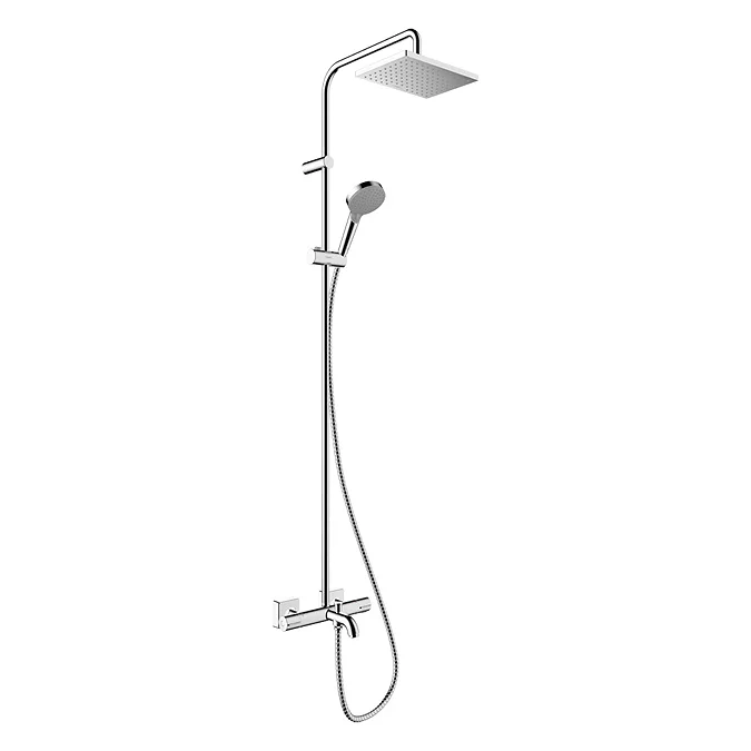 hansgrohe Vernis Shape EcoSmart Showerpipe 230 Thermostatic Bath Shower ...