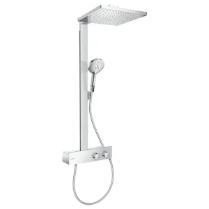 hansgrohe Raindance E Showerpipe 300 with ShowerTablet 350 Thermostatic Shower