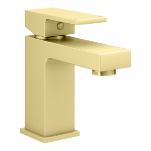 Arezzo Square Brushed Brass Mono Basin Mixer Tap