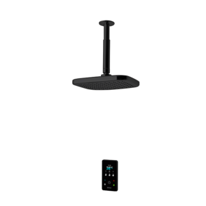 Triton ENVi 10.5KW Electric Shower with Ceiling Fed Fixed Head Kit - Black