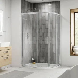 Pacific LH Offset Quadrant Shower Enclosure inc. Tray