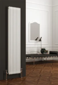 Reina Colona 3 Column Vertical Radiator - Matt White