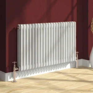 Reina Colona 4 Column Horizontal Radiator - Matt White