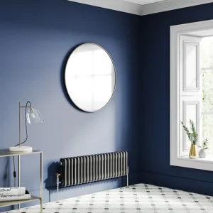 Keswick 300 x 1010mm Horizontal Radiator Matt Black 2 Column
