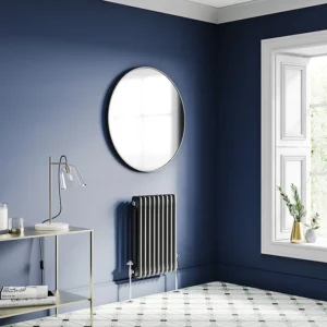Keswick 600 x 425mm Vertical Radiator Matt Black 2 Column