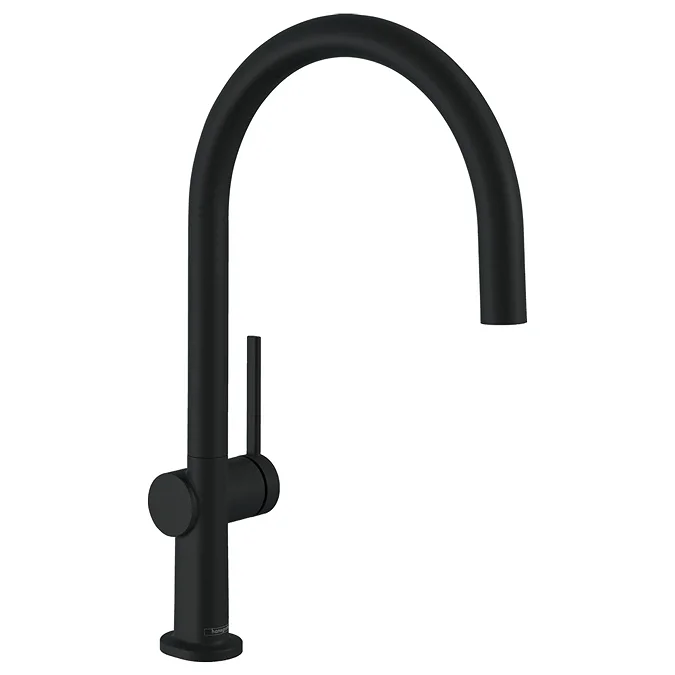 hansgrohe Talis M54 220 C-Spout Single Lever Kitchen Mixer – Matt Black ...