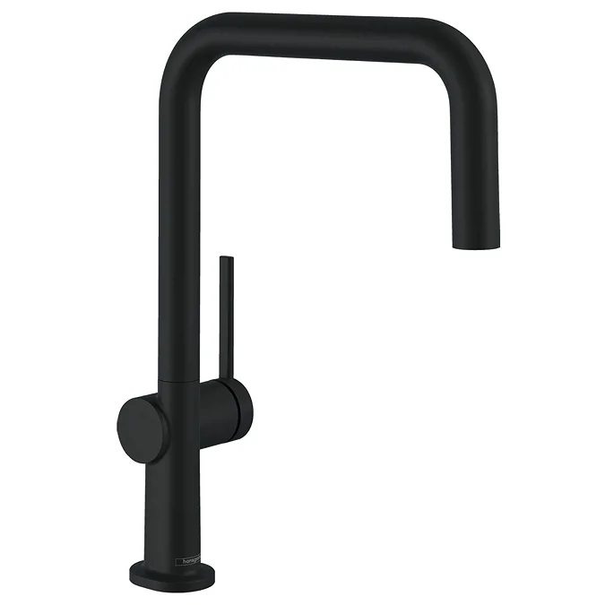 hansgrohe Talis M54 220 U-Spout Single Lever Kitchen Mixer – Matt Black ...