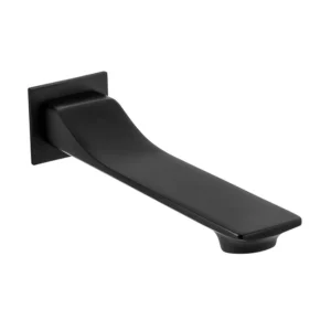 BagnoDesign Zephyr Wall Mounted Bath Spout - Matt Black