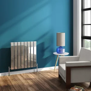 Urban Horizontal Radiator - Chrome - Single Panel (600mm High) 604mm Wide