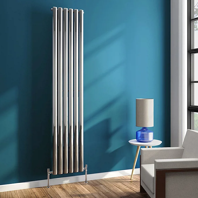 Multitubo Crome Riser Radiators Metro Vertical Radiator – Chrome – Single Panel (H1800 x W354mm) - Bath ...