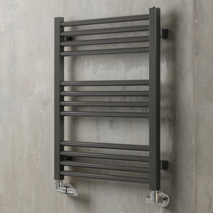 Terma Fiona Sparkling Grey Heated Towel Rail 660 x 500mm