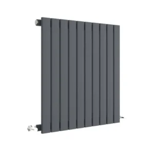 Hudson Reed Sloane 600 x 586mm Horizontal Single Panel Radiator - Anthracite