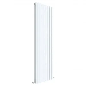 Hudson Reed Sloane 1800 x 528mm Vertical Double Panel Radiator - Satin White