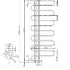 kaidesignerheatedtowelrail1310mmd1