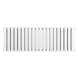 Metro Horizontal Radiator - White - Double Panel (400mm High) 1180mm Wide
