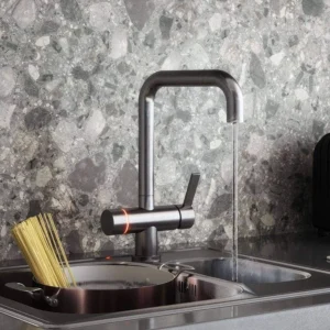 The Tap Factory Xara Brushed Steel 4 in 1 Instant Hot Water Tap
