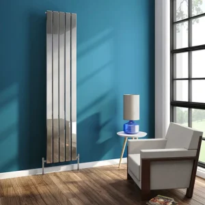 Urban Chrome Vertical Single Panel Radiator (1800mm High)