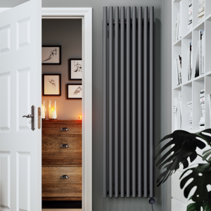 Terma Rolo Room E (Wi-Fi Controlled) H1800 X W480mm Modern Grey Electric Radiator with 1kw VEO Heating Element